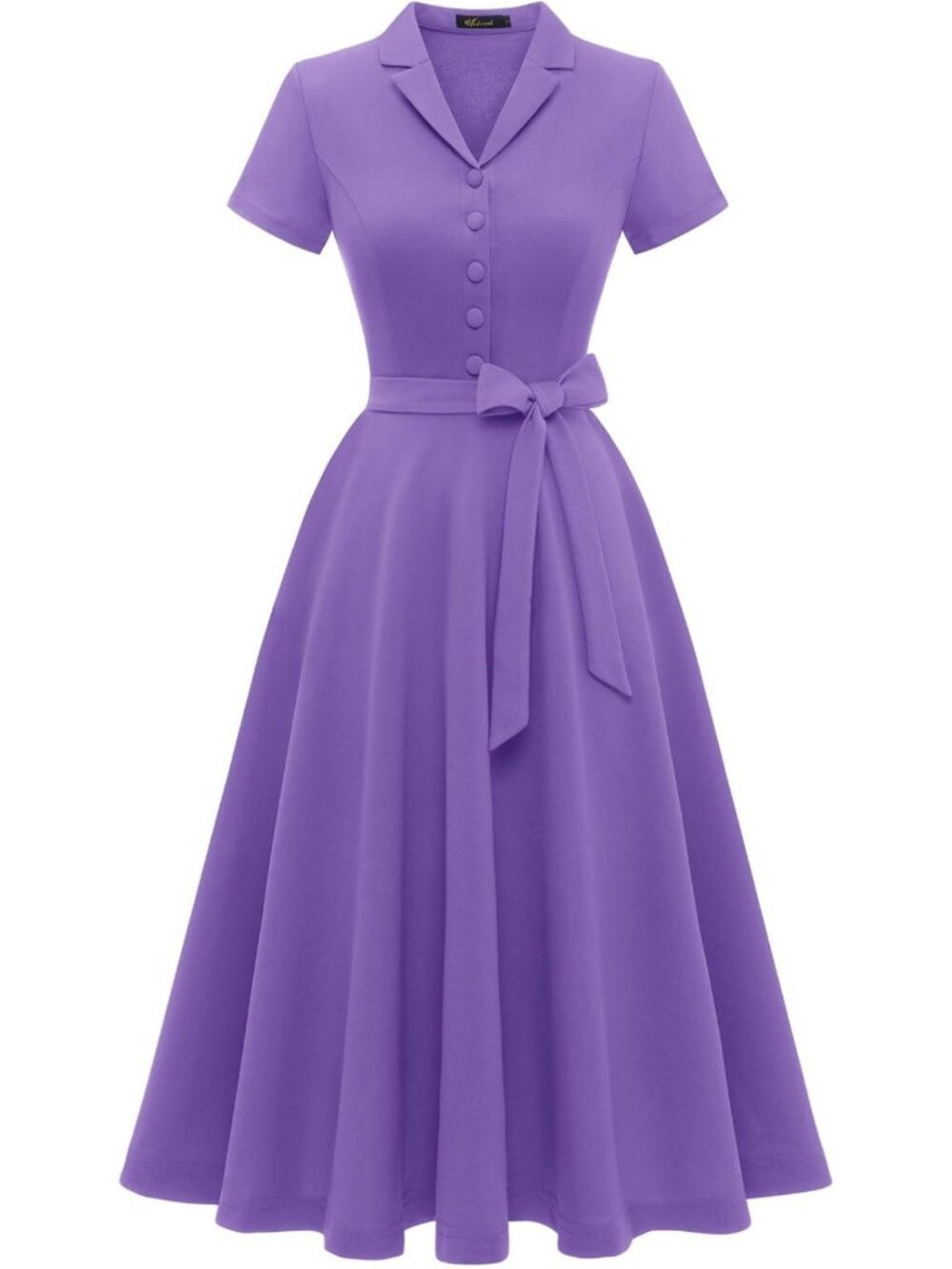 Vintage Short Sleeve Tea Dress | Cocktail Party & Casual Work Dress